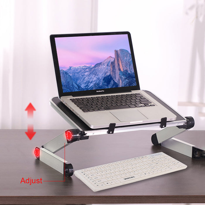 Foldable Laptop Stand – Adjustable Ergonomic Desk & Bed Tablet Holder