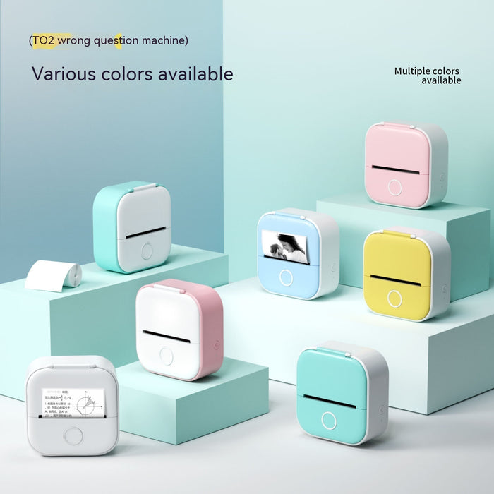 Mini Bluetooth Thermal Label Printer – Inkless Pocket Printer for Labels, Notes & Photos