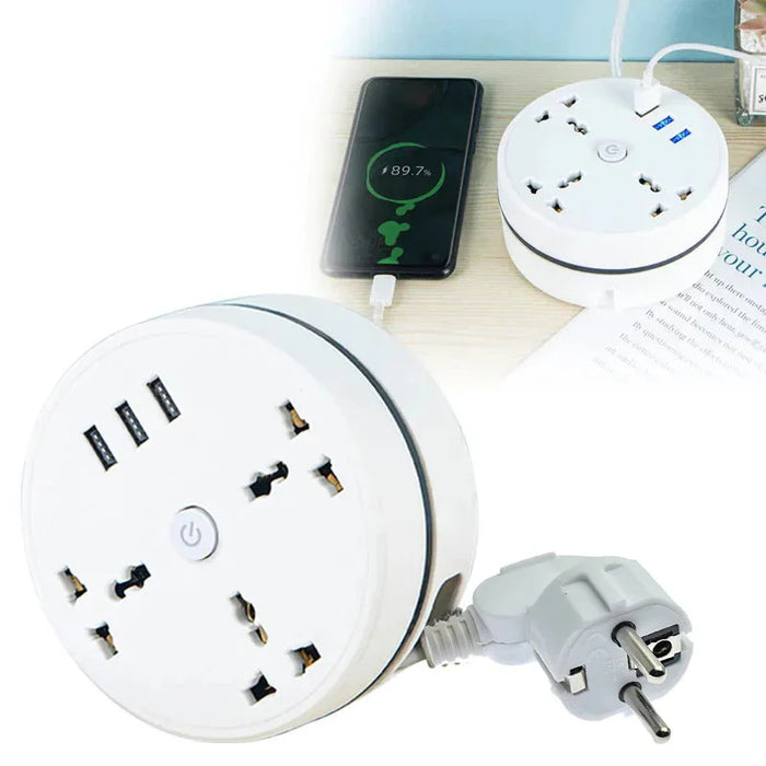 Smart Power Strip with USB Ports & Fast Charging – EU Plug
